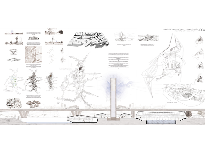 Unidad de Ocio, Cultura y Administración. UOCA. proyecto arquitectura - Pablo Martínez Alonso