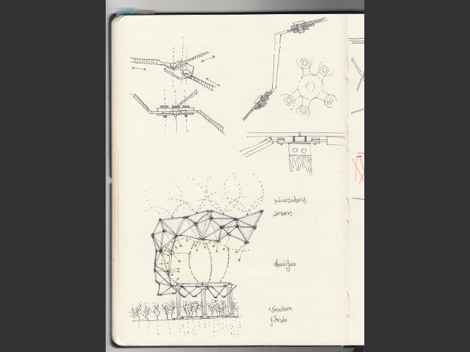 Dibujo cuaderno moleskine arquitectura - Pablo Martínez Alonso