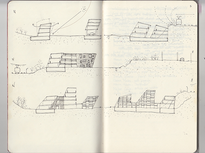 Dibujo cuaderno moleskine arquitectura - Pablo Martínez Alonso