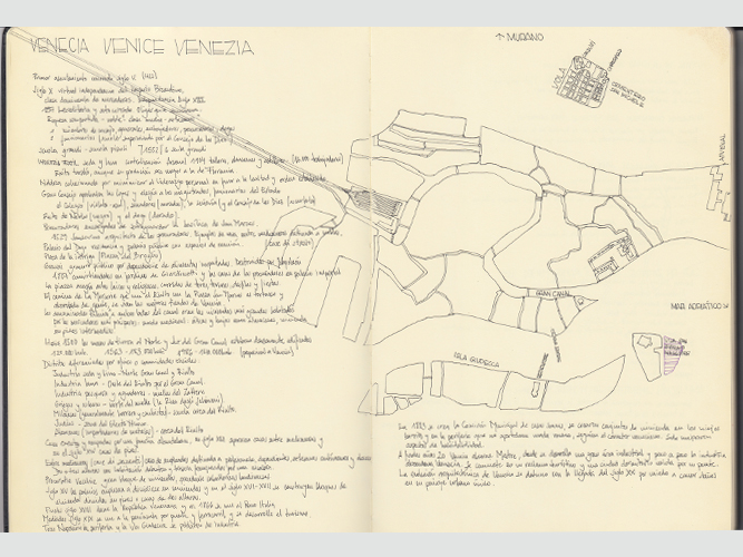 Dibujo cuaderno moleskine arquitectura - Pablo Martínez Alonso