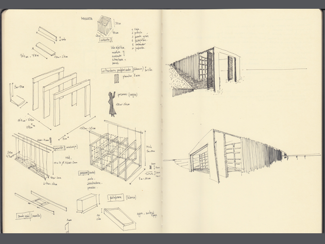 Dibujo cuaderno moleskine arquitectura - Pablo Martínez Alonso