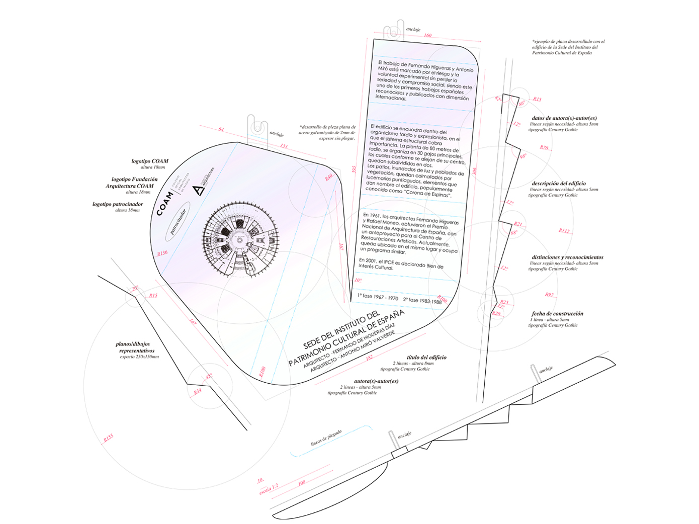 Concurso para la renovación del diseño de las placas COAM - Pablo Martínez Alonso OCAM 2018