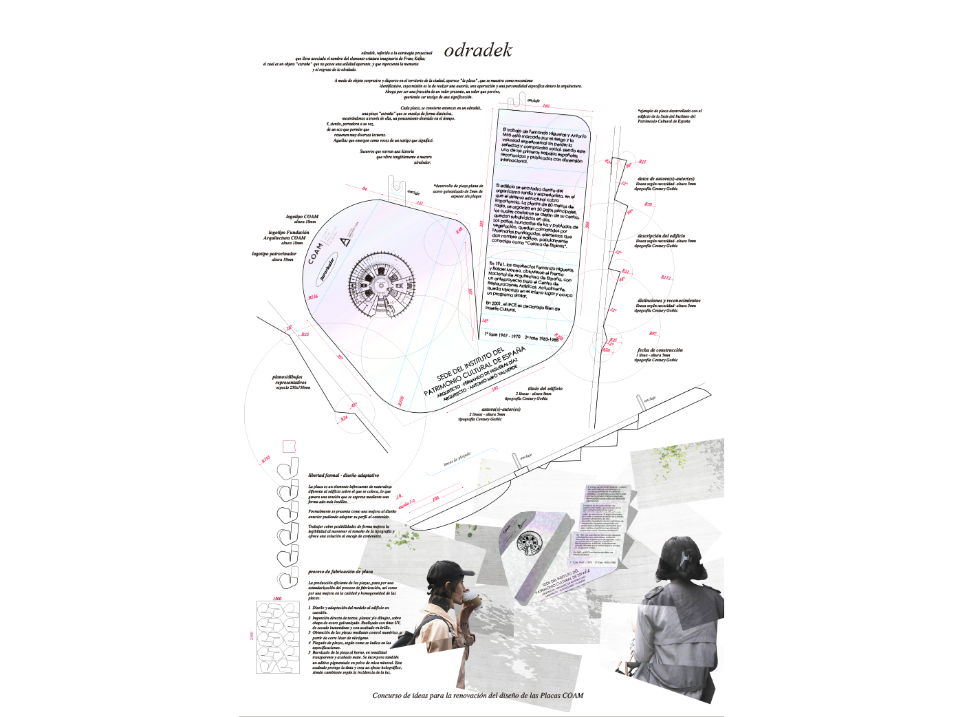 Concurso para la renovación del diseño de las placas COAM - Pablo Martínez Alonso OCAM 2018