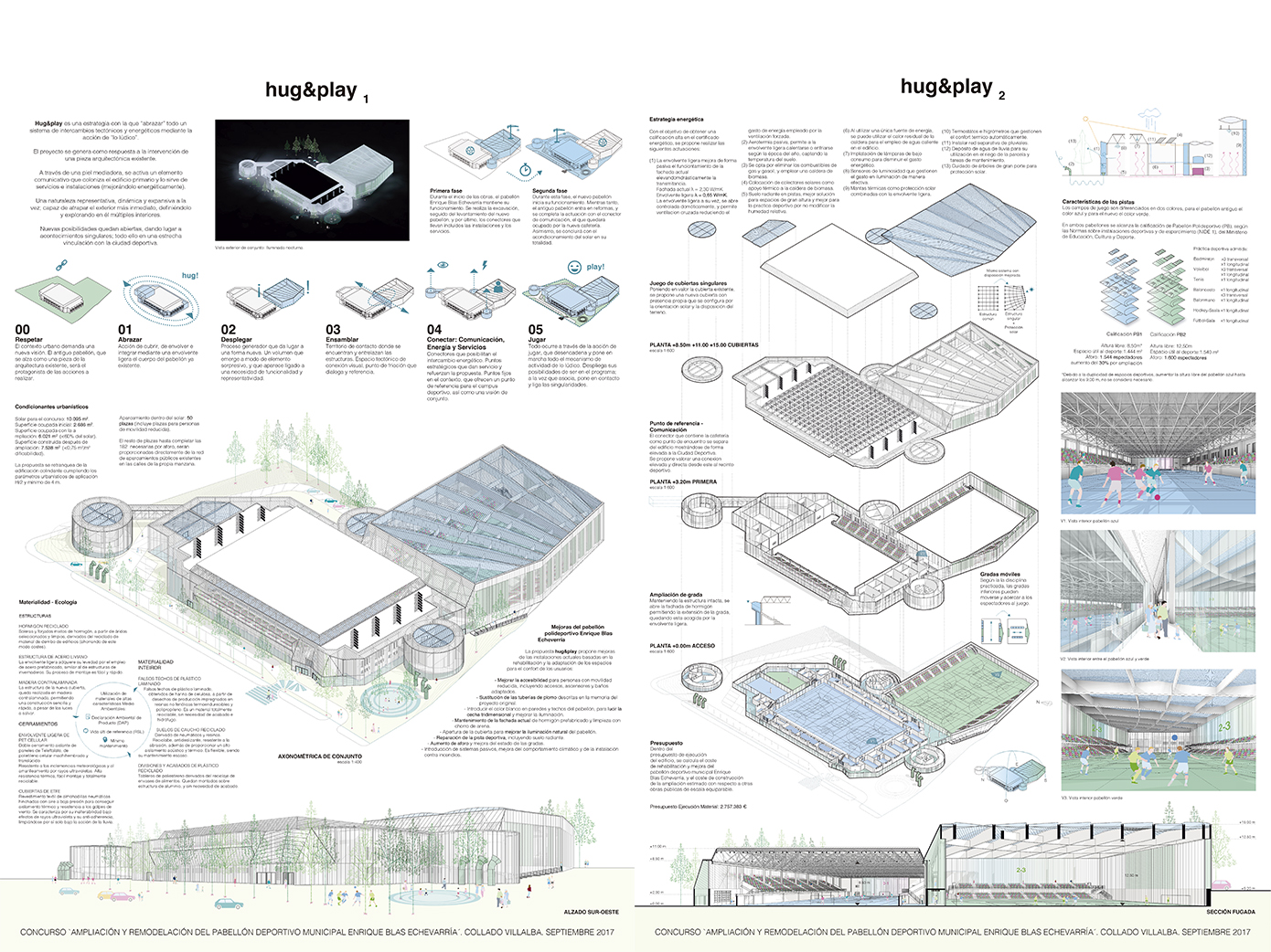 Concurso para la ampliacion y remodelacion del pabellon deportivo municipal Enrique Blas Echevarria - Pablo Martínez Alonso